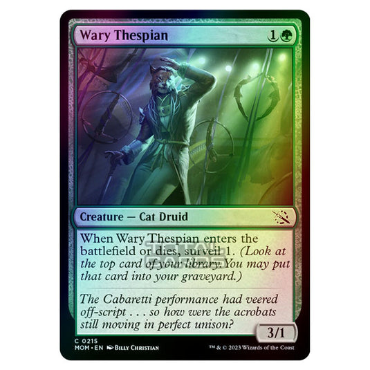 Magic The Gathering - March of the Machine - Wary Thespian - 0215 (Foil)