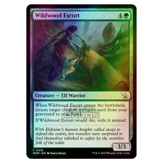 Magic The Gathering - March of the Machine - Wildwood Escort - 0216 (Foil)