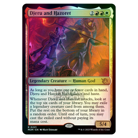 Magic The Gathering - March of the Machine - Djeru and Hazoret - 0221 (Foil)