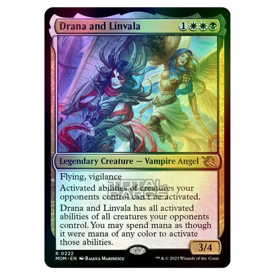 Magic The Gathering - March of the Machine - Drana and Linvala - 0222 (Foil)