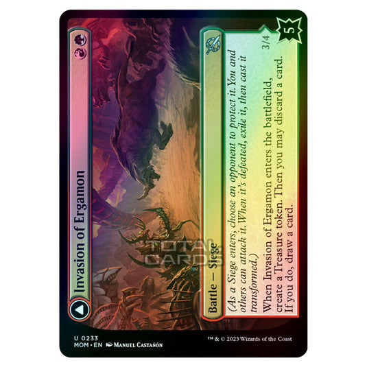 Magic The Gathering - March of the Machine - Invasion of Ergamon / Truga Cliffcharger - 0233 (Foil)