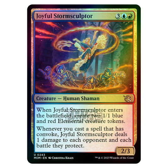 Magic The Gathering - March of the Machine - Joyful Stormsculptor - 0243 (Foil)