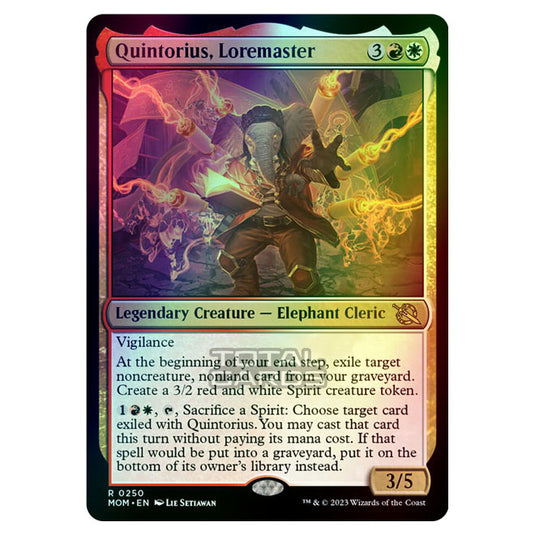 Magic The Gathering - March of the Machine - Quintorius, Loremaster - 0250 (Foil)