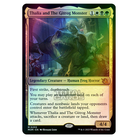 Magic The Gathering - March of the Machine - Thalia and The Gitrog Monster - 0255 (Foil)