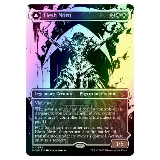 Magic The Gathering - March of the Machine - Elesh Norn / The Argent Etchings (Showcase Card)  - 0292 (Foil)