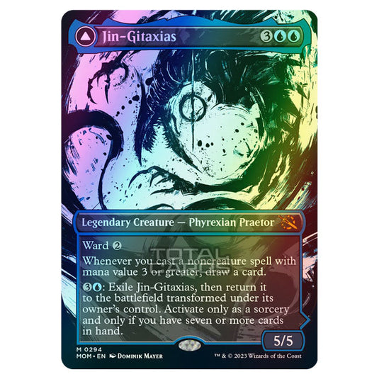 Magic The Gathering - March of the Machine - Jin-Gitaxias / The Great Synthesis (Showcase Card)  - 0294 (Foil)