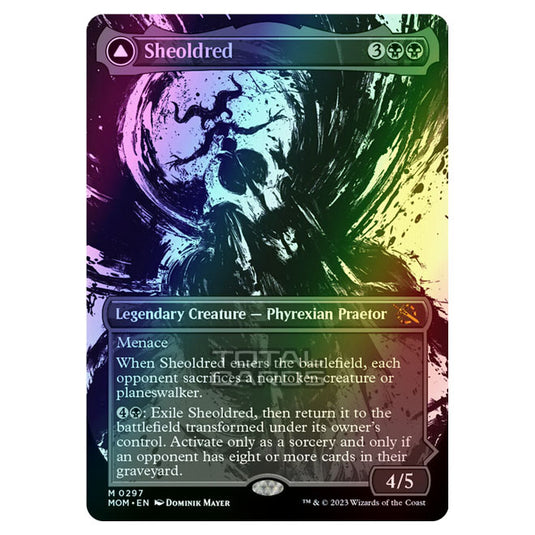 Magic The Gathering - March of the Machine - Sheoldred / The True Scriptures (Showcase Card)  - 0297 (Foil)