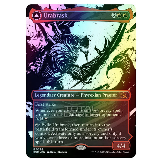 Magic The Gathering - March of the Machine - Urabrask / The Great Work (Showcase Card)  - 0299 (Foil)