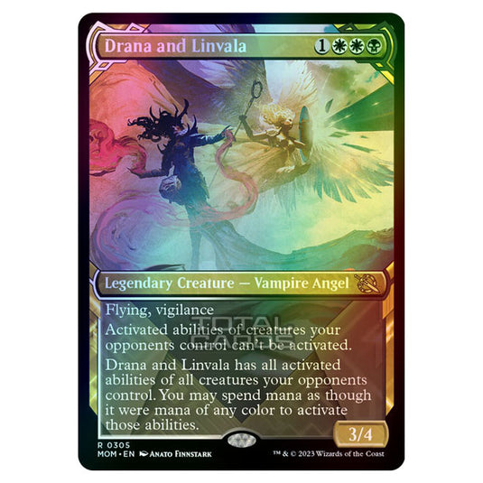 Magic The Gathering - March of the Machine - Drana and Linvala (Showcase Card)  - 0305 (Foil)