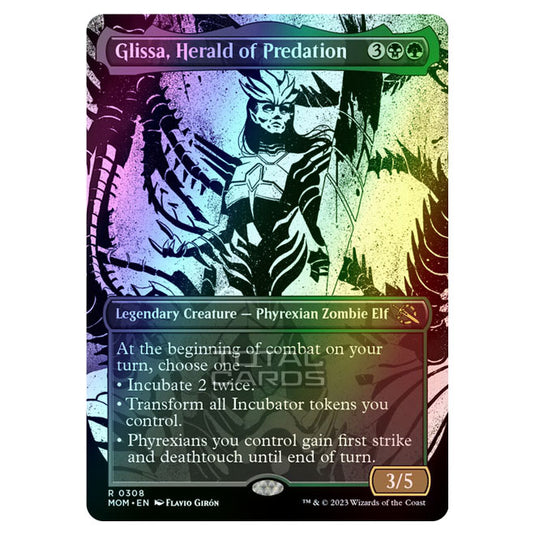 Magic The Gathering - March of the Machine - Glissa, Herald of Predation (Showcase Card)  - 0308 (Foil)