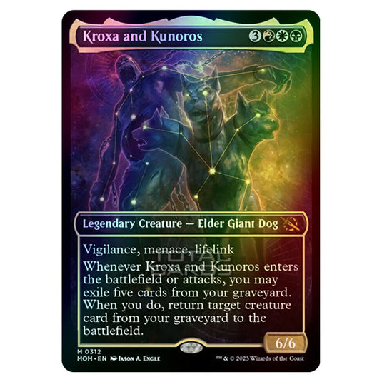 Magic The Gathering - March of the Machine - Kroxa and Kunoros (Showcase Card)  - 0312 (Foil)