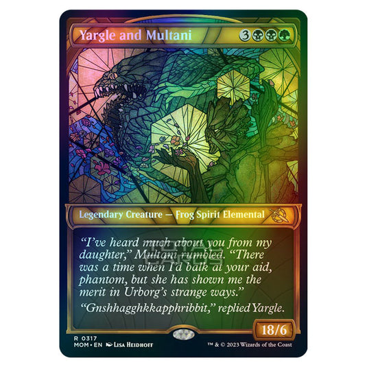 Magic The Gathering - March of the Machine - Yargle and Multani (Showcase Card)  - 0317 (Foil)