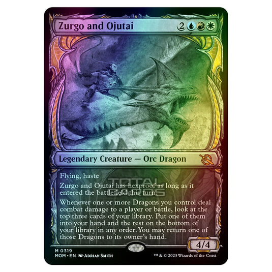 Magic The Gathering - March of the Machine - Zurgo and Ojutai (Showcase Card)  - 0319 (Foil)