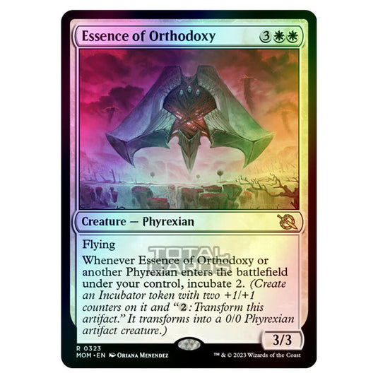 Magic The Gathering - March of the Machine - Essence of Orthodoxy (Jumpstart Card)  - 0323 (Foil)