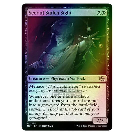 Magic The Gathering - March of the Machine - Seer of Stolen Sight (Jumpstart Card)  - 0330 (Foil)