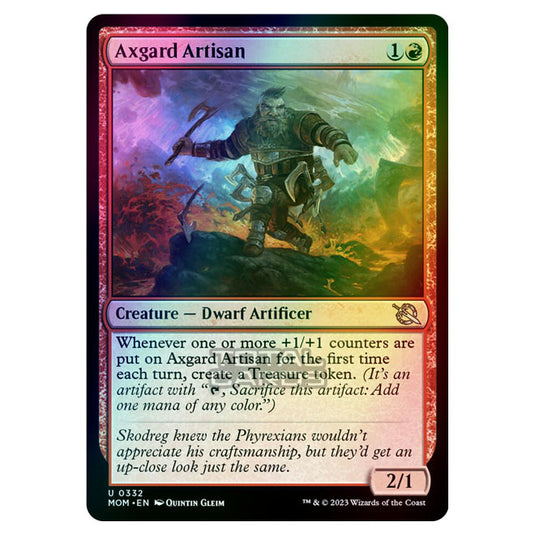 Magic The Gathering - March of the Machine - Axgard Artisan (Jumpstart Card)  - 0332 (Foil)