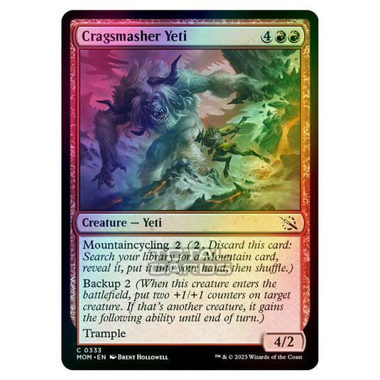 Magic The Gathering - March of the Machine - Cragsmasher Yeti (Jumpstart Card)  - 0333 (Foil)
