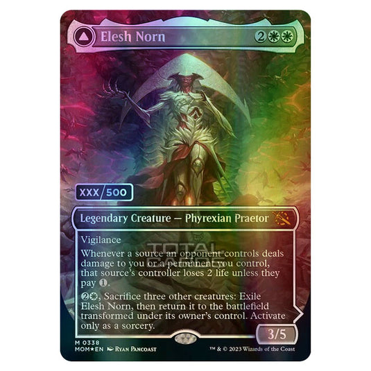 Magic The Gathering - March of the Machine - Elesh Norn / The Argent Etchings (Alternate-Art Borderless Card)  - 0338 (Foil)