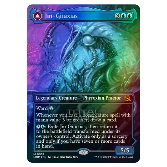Magic The Gathering - March of the Machine - Jin-Gitaxias / The Great Synthesis (Extended Art Card)  - 0339 (Foil)