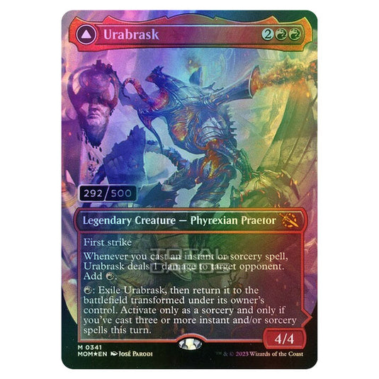 Magic The Gathering - March of the Machine - Urabrask / The Great Work (Extended Art Card)  - 0341 (Foil)