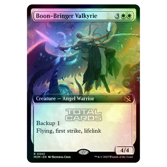 Magic The Gathering - March of the Machine - Boon-Bringer Valkyrie (Extended Art Card)  - 0343 (Foil)