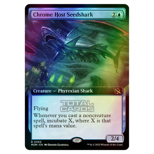 Magic The Gathering - March of the Machine - Chrome Host Seedshark (Extended Art Card)  - 0350 (Foil)
