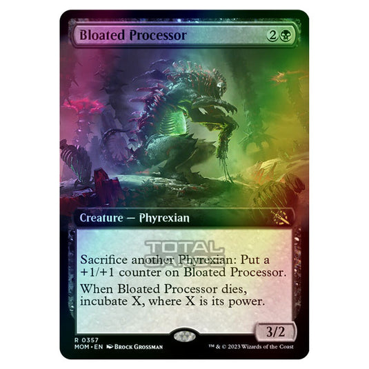 Magic The Gathering - March of the Machine - Bloated Processor (Extended Art Card)  - 0357 (Foil)