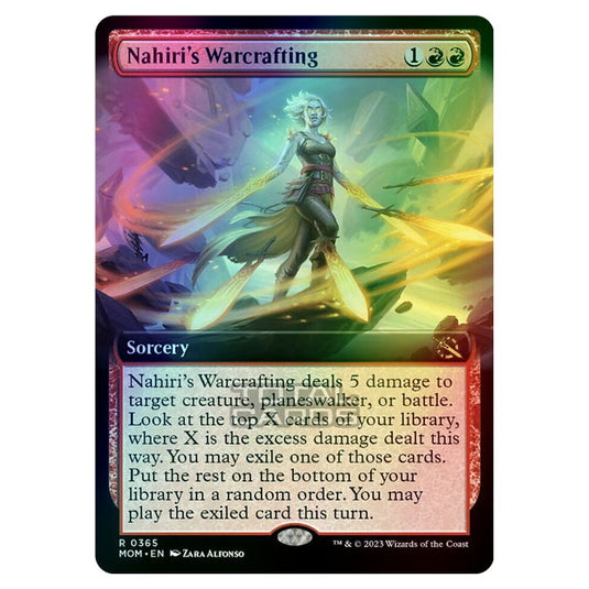 Magic The Gathering - March of the Machine - Nahiri's Warcrafting (Extended Art Card)  - 0365 (Foil)
