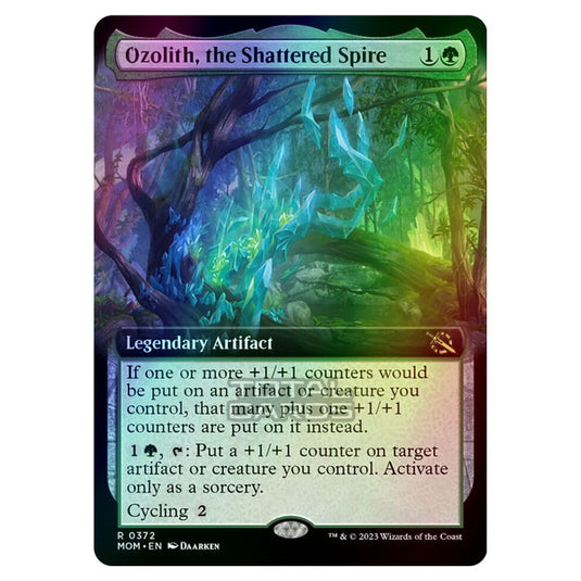 Magic The Gathering - March of the Machine - Ozolith, the Shattered Spire (Extended Art Card)  - 0372 (Foil)