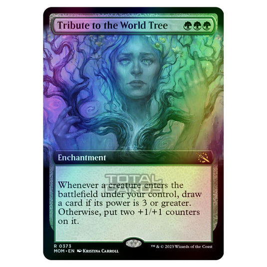 Magic The Gathering - March of the Machine - Tribute to the World Tree (Extended Art Card)  - 0373 (Foil)