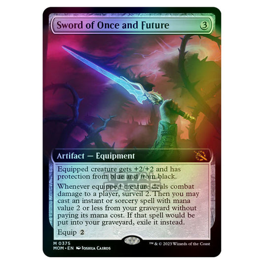 Magic The Gathering - March of the Machine - Sword of Once and Future (Extended Art Card)  - 0375 (Foil)