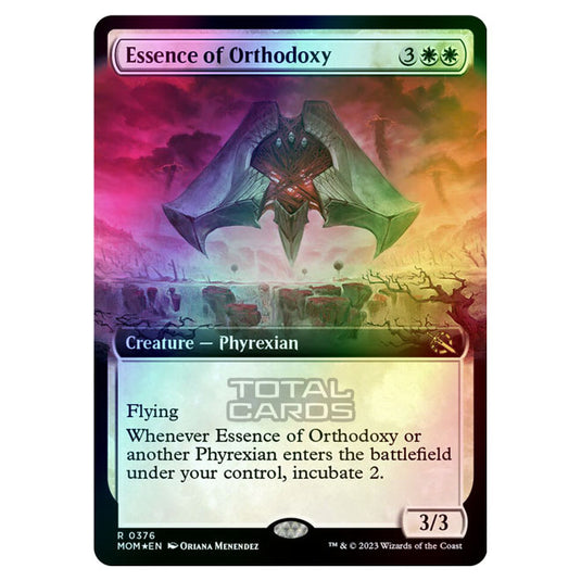 Magic The Gathering - March of the Machine - Essence of Orthodoxy (Extended Art Card)  - 0376 (Foil)