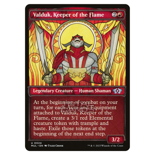 Magic The Gathering - Multiverse Legends - Valduk, Keeper of the Flame (Showcase Card) - 0024