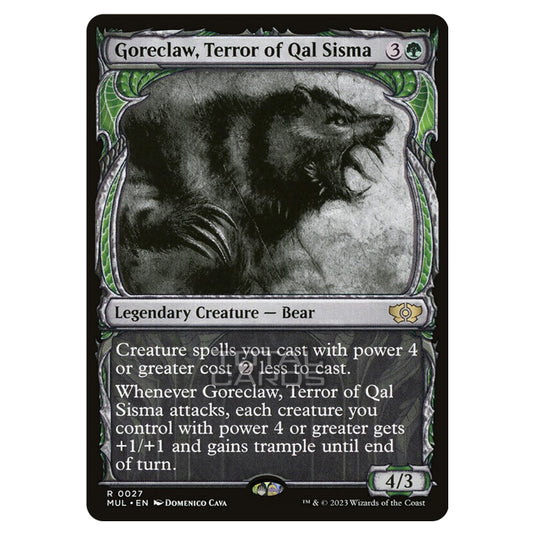 Magic The Gathering - Multiverse Legends - Goreclaw, Terror of Qal Sisma (Showcase Card) - 0027