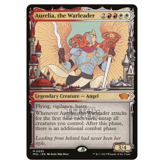 Magic The Gathering - Multiverse Legends - Aurelia, the Warleader (Showcase Card) - 0035