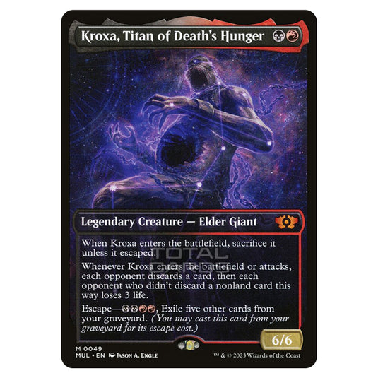 Magic The Gathering - Multiverse Legends - Kroxa, Titan of Death's Hunger (Showcase Card) - 0049