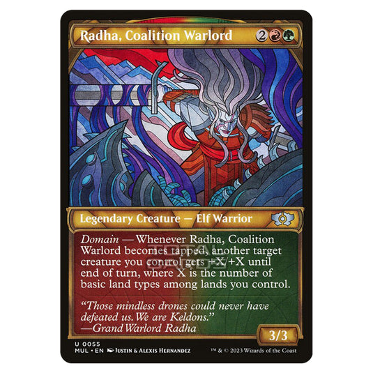 Magic The Gathering - Multiverse Legends - Radha, Coalition Warlord (Showcase Card) - 0055