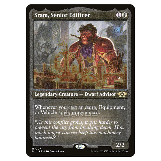 Magic The Gathering - Multiverse Legends - Sram, Senior Edificer (Etched Foil Card) - 0071