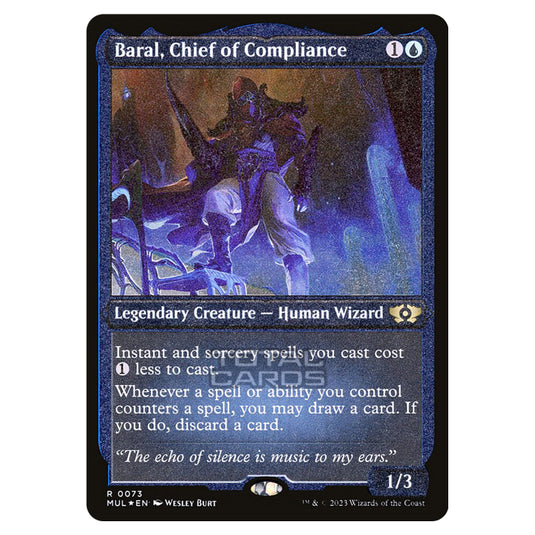 Magic The Gathering - Multiverse Legends - Baral, Chief of Compliance (Etched Foil Card) - 0073