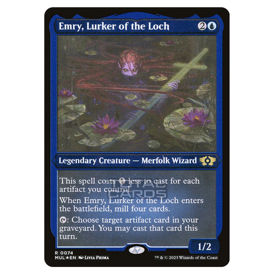 Magic The Gathering - Multiverse Legends - Emry, Lurker of the Loch (Etched Foil Card) - 0074