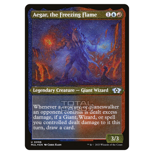 Magic The Gathering - Multiverse Legends - Aegar, the Freezing Flame (Etched Foil Card) - 0096