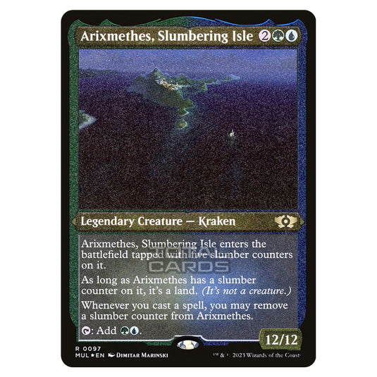 Magic The Gathering - Multiverse Legends - Arixmethes, Slumbering Isle (Etched Foil Card) - 0097