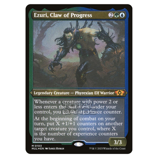 Magic The Gathering - Multiverse Legends - Ezuri, Claw of Progress (Etched Foil Card) - 0103