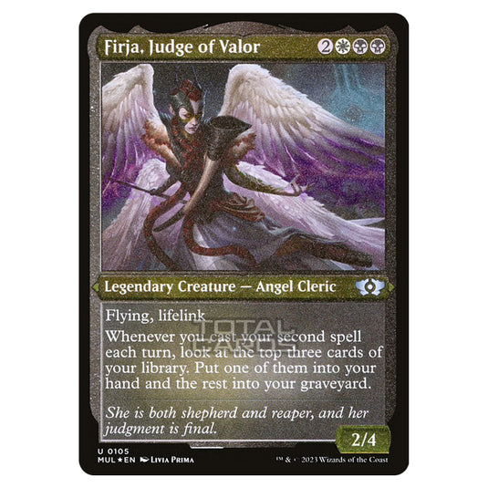 Magic The Gathering - Multiverse Legends - Firja, Judge of Valor (Etch Magic The Gathering - Multiverse Legends - Firja, Judge of Valor (Etch