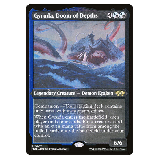 Magic The Gathering - Multiverse Legends - Gyruda, Doom of Depths (Etched Foil Card) - 0107