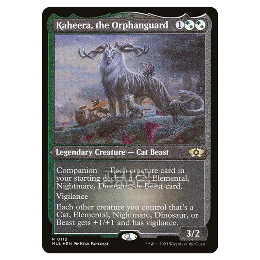 Magic The Gathering - Multiverse Legends - Kaheera, the Orphanguard (Etched Foil Card) - 0112