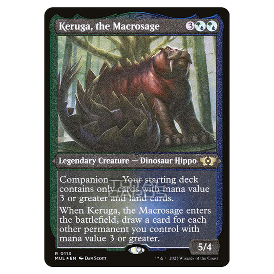 Magic The Gathering - Multiverse Legends - Keruga, the Macrosage (Etched Foil Card) - 0113