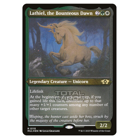 Magic The Gathering - Multiverse Legends - Lathiel, the Bounteous Dawn (Etched Foil Card) - 0115