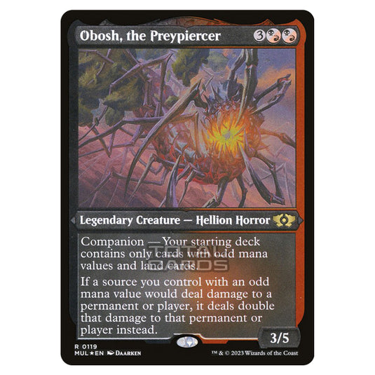 Magic The Gathering - Multiverse Legends - Obosh, the Preypiercer (Etched Foil Card) - 0119