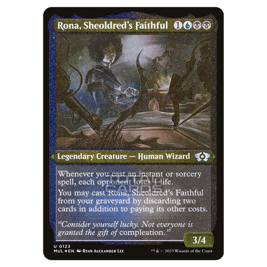 Magic The Gathering - Multiverse Legends - Rona, Sheoldred's Faithful (Etched Foil Card) - 0123